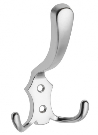 Agatatori cuier - Agatatoare cuier K24, finisaj aluminiu, 122x78 mm