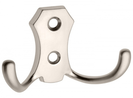 Agatatori cuier - Agatatoare cuier K24, finisaj nichel satin, 46x78 mm