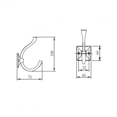 MADRYT - Agatatoare cuier, finisaj cupru antichizat [1]