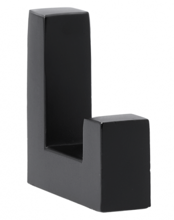 Clasice - Agatatoare cuier simplu K2201, finisaj negru mat, 40x12x40 mm