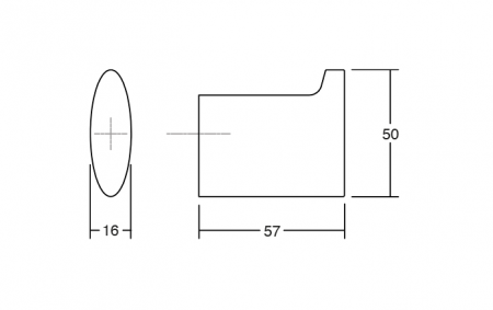 Takk - Agatatoare cuier, finisaj alb mat, 16x50x57 mm [3]