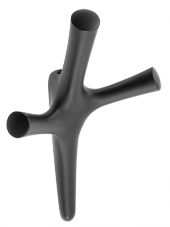 Agatatori cuier - Agatatoare cuier Walencia, finisaj negru mat, 164x107x58 mm
