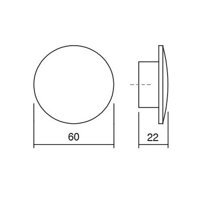 Buton din lemn pentru mobilier Echo, finisaj natur periat [1]