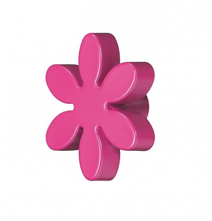 Manere pentru mobila - Buton floare fucsia pentru mobilier copii