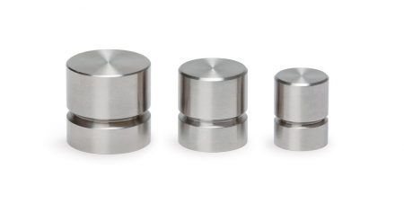 Buton pentru mobila Acer, finisaj otel inoxidabil periat, D:23 mm [2]