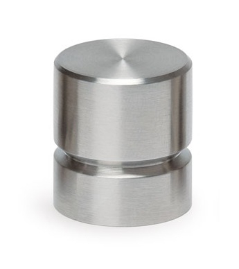 Moderni - Buton pentru mobila Acer, finisaj otel inoxidabil periat, D:23 mm