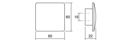 Buton pentru mobila Balto, finisaj alb periat [1]
