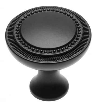 Manere pentru mobila - Buton pentru mobila Imperia, finisaj negru mat, D:31.5 mm