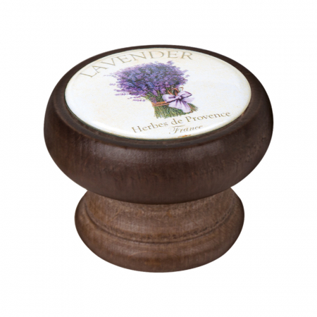 Butoni - Buton pentru mobila, Lavender3 450NG48, finisaj nuc, D:40 mm