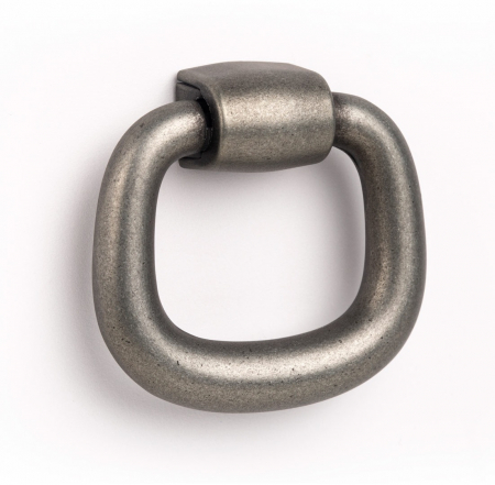 Vintage & Retro - Pendant - Buton pentru mobila, finisaj cositor, L:39.3 mm