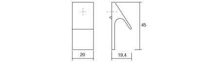 Buton pentru mobila Zapa, finisaj crom mat [1]