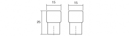 Boxx  - Buton pentru mobilier, negru mat [1]