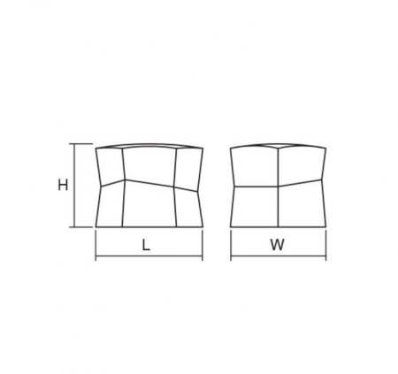 Buton pentru mobilier Coffe Pot, crom lucios, L: 27,7 mm [1]