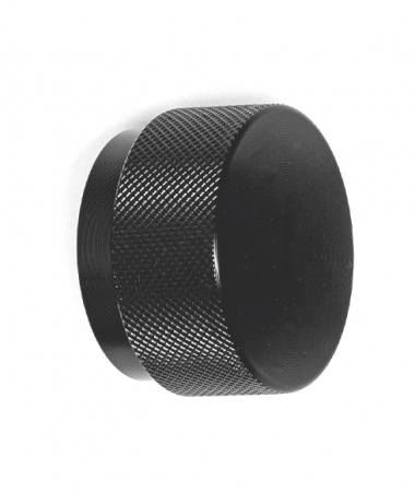 Industriali - Graf Big - Buton pentru mobilier, negru periat, D 50 mm