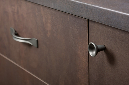 Buton pentru mobilier Raviolo finisaj cositor [4]