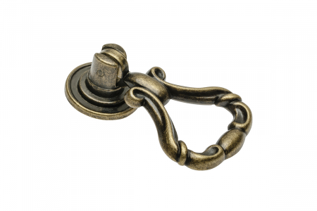 Manere pentru mobila - Buton pentru mobilier, vintage, Knocker, finisaj alama antichizata