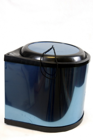 Coș de gunoi 10 L, incorporabil în dulap de bucătărie, metalic, finisaj lucios [2]