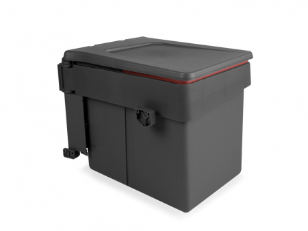 Bucatarie - Cos de gunoi 15 l, incorporabil cu capac automat, gri antracit
