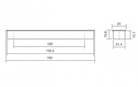 Clos - Maner ingropat, finisaj alb mat [2]