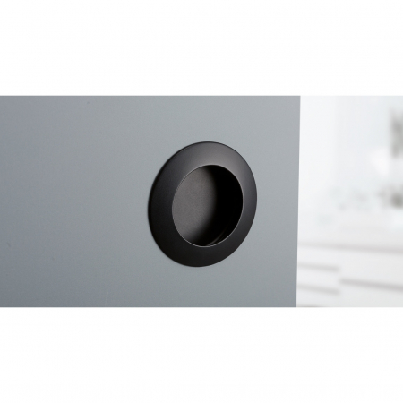 Tap - Maner ingropat, D 60 mm, finisaj negru mat [1]