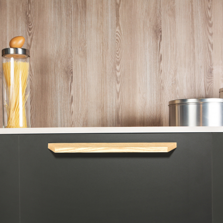 Barcco - Maner pentru mobila, finisaj fag, L:400 mm [1]