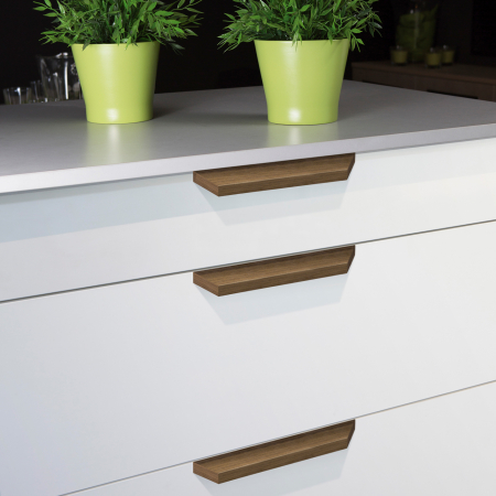 Barcco - Maner pentru mobila, finisaj nuc, L:400 mm [1]