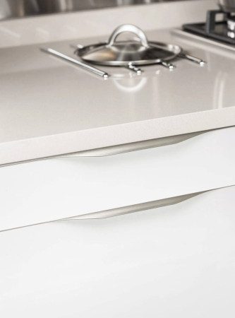 Maner pentru mobila Forma, finisaj otel inoxidabil, L:397 mm [6]