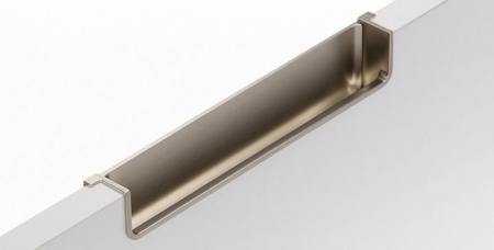 Manere In cant - Maner pentru mobila Nest, finisaj nichel periat, L:212.5 mm