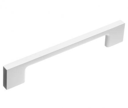 Manere pentru mobila - Maner pentru mobila Uzo, finisaj alb lucios, L:160 mm