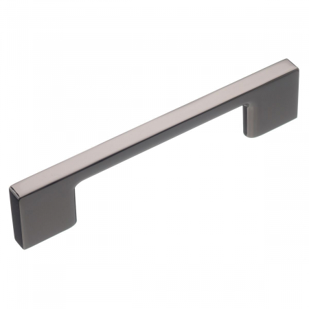 Moderne - Maner pentru mobila Uzo, finisaj crom negru, L:128 mm
