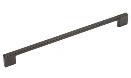 Moderne - Maner pentru mobila Uzo, finisaj crom negru, L:352 mm