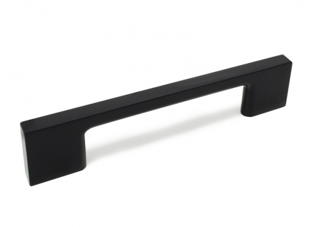 Moderne - Maner pentru mobila Uzo, finisaj negru mat, L:128 mm