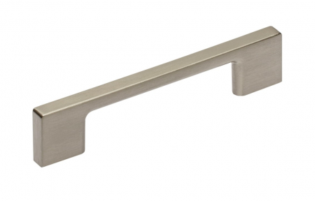 Moderne - Maner pentru mobila Uzo, finisaj otel inoxidabil, L:128 mm