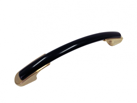 Manere pentru mobila - Maner pentru mobilier Arlo, finisaj negru/auriu, L:120 mm
