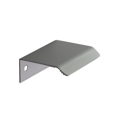 Moderne - Maner pentru mobilier Cruve, finisaj aluminiu, L: 45 mm