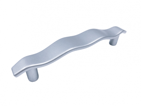 Manere pentru mobila - Maner pentru mobilier Waldo, finisaj aluminiu, L:120 mm