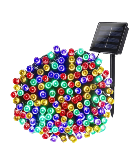 Instalatie cu incarcare solara, 300 LED, 34 metri, Multicolor [3]