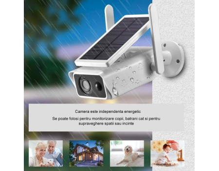 Camera de Supraveghere IP WIFI HD cu Panou Solar [2]