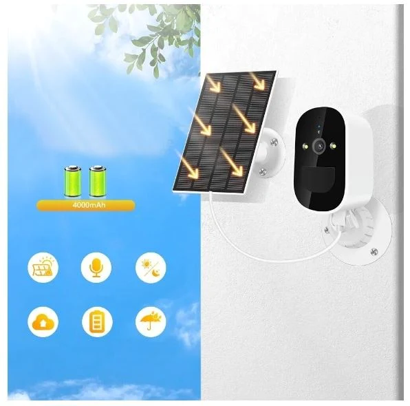 Camera Solara Jortan , Wifi , Viziune Nocturna Inteligenta , IP66 + CADOU Card 32GB [8]