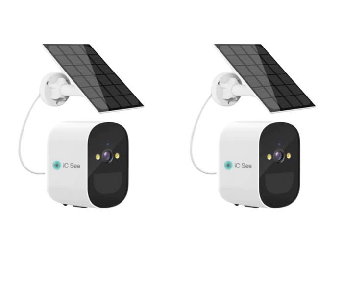 Set 2x Camera Solara Jortan , Wifi , Viziune Nocturna Inteligenta , IP66 + CADOU Card 32GB [1]