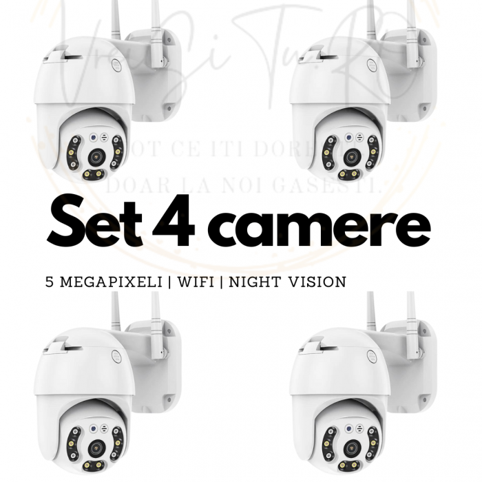 Camera supraveghere WIFI, 5MP, FULL HD,Aplicatie YooSee  vedere color noaptea, Micro SD, Rotire 360, detectie forma umana [1]