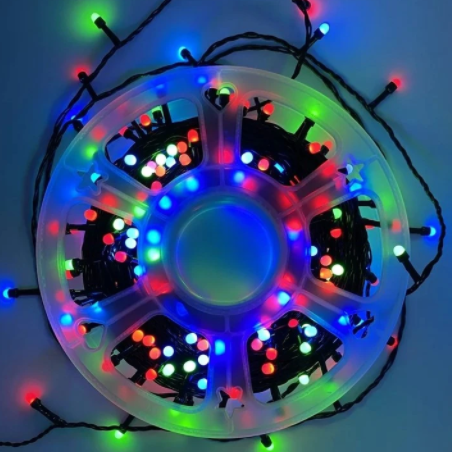 Instalatie de Craciun, Tip Liniara Rola, 100 m, 500 LED-uri, Multicolor [1]