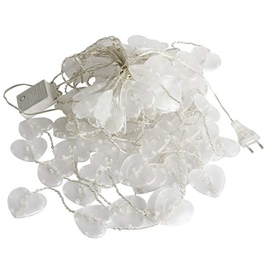 Instalatie - perdea luminoasa inima [3]