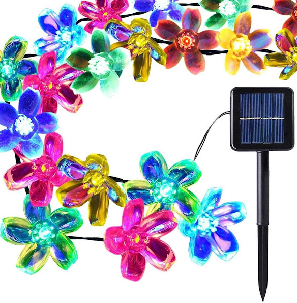 Instalatie Solara Gradina Flori de Cires cu 50 LED-uri, multicolor [8]