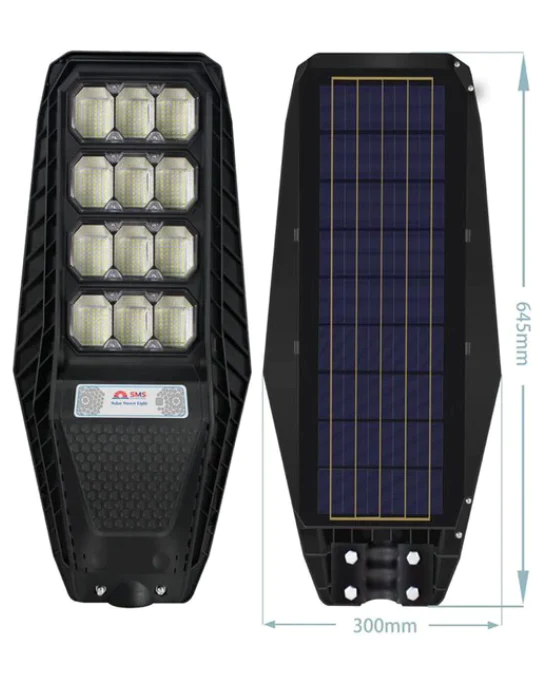 Jortan Lampa Solara 400W , 6500K , IP66 , Senzor de MIscare , Telecomanda + Suport Metalic [1]