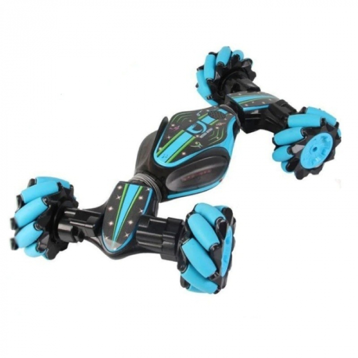 Masinuta cu Telecomanda pentru Cascadorii de Dimensiuni Mari 40x25cm Rosu cu Albastru [1]