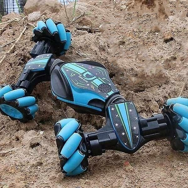 Masinuta cu Telecomanda pentru Cascadorii de Dimensiuni Mari 40x25cm Rosu cu Albastru [3]