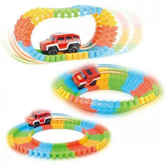 Set 2 Masinute cu Pista Flexibila Magic Tracks 360 Piese [6]