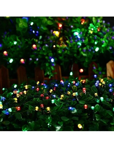 Set 2 x Instalatie Gradina cu Incarcare Solara, 100 LED, 10 metri, Multicolor [2]