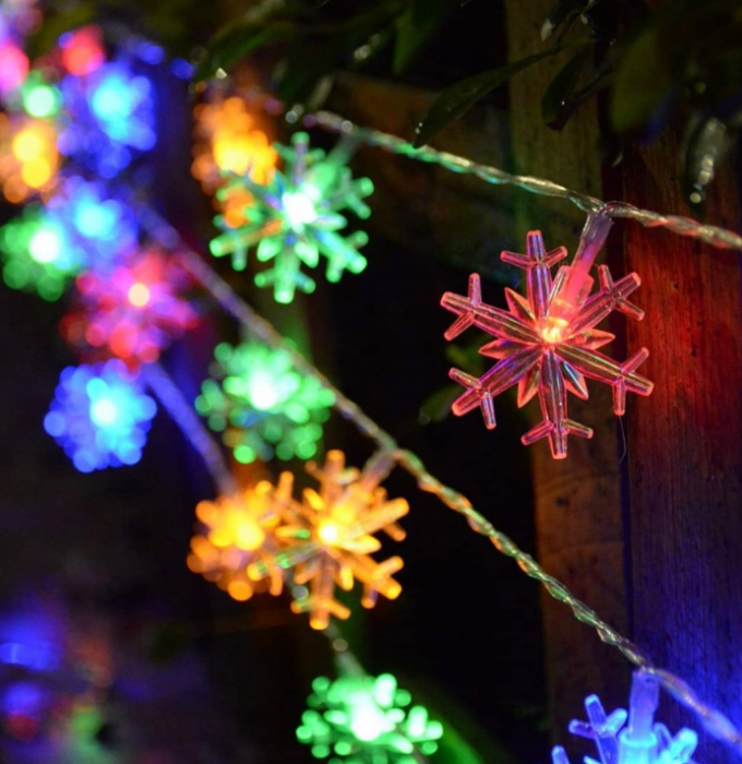 Set 2 x Instalatii LED Fulgi de Zapada 10m 100LED Interconectabile Multicolor [2]